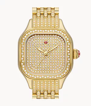 Meggie 18K Gold-Plated Diamond Watch