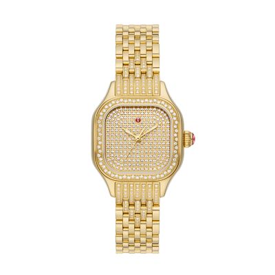 Limited Edition Meggie 18K Gold Plated Diamond Watch MWW33B000006