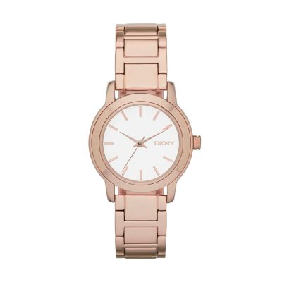 DKNY Women's Tompkins Three-Hand Rose Gold-Tone Watch - Rose Gold