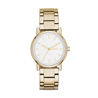 Major, Gold-Tone Minimalist Stainless Steel Watch With Black Dial, In  stock!