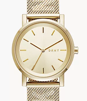 DKNY SoHo Gold-Tone Three-Hand Watch