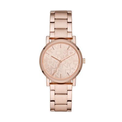 Buy DKNY Soho Rose Gold Stainless Steel Bracelet Women's Watch - NY2654