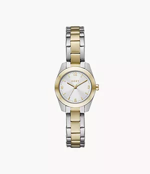 DKNY Nolita Three-Hand Two-Tone Stainless Steel Watch