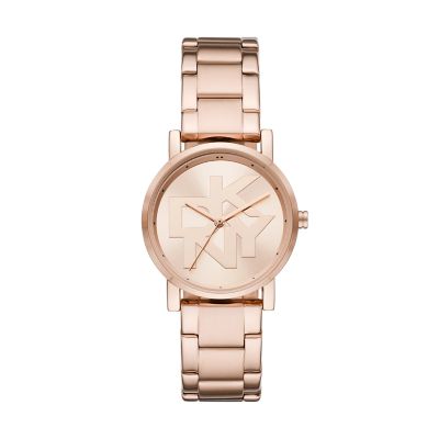 Dkny rose gold ladies watch sale