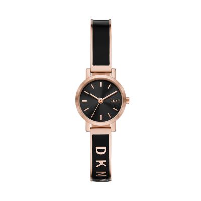 Black and discount gold dkny watch