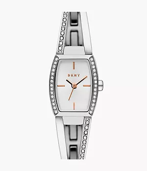 DKNY Crosswalk Three-Hand Stainless Steel Watch