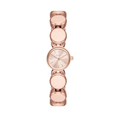 DKNY City Link Two Hand Rose Gold Tone Alloy Watch NY2985