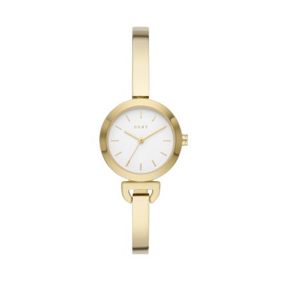 Dkny bangle discount watch gold