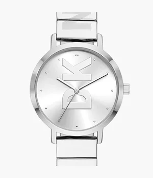 DKNY The Modernist Three-Hand Stainless Steel Watch