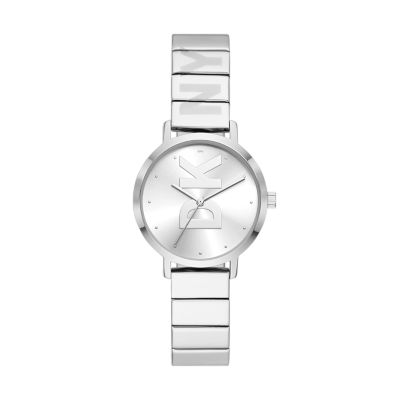 DKNY The Modernist Three Hand Black Tone Stainless Steel Mesh Watch NY2982 Watch Station