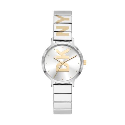 Dkny watch sale silver