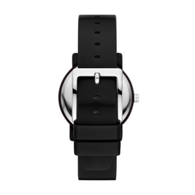 DKNY Soho Three-Hand Black Polyurethane Watch - NY6614 - Watch Station