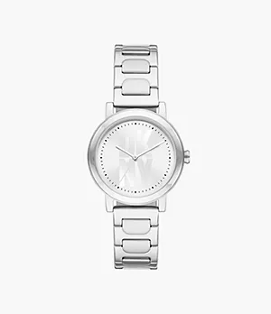 DKNY Soho D Three-Hand Stainless Steel Watch
