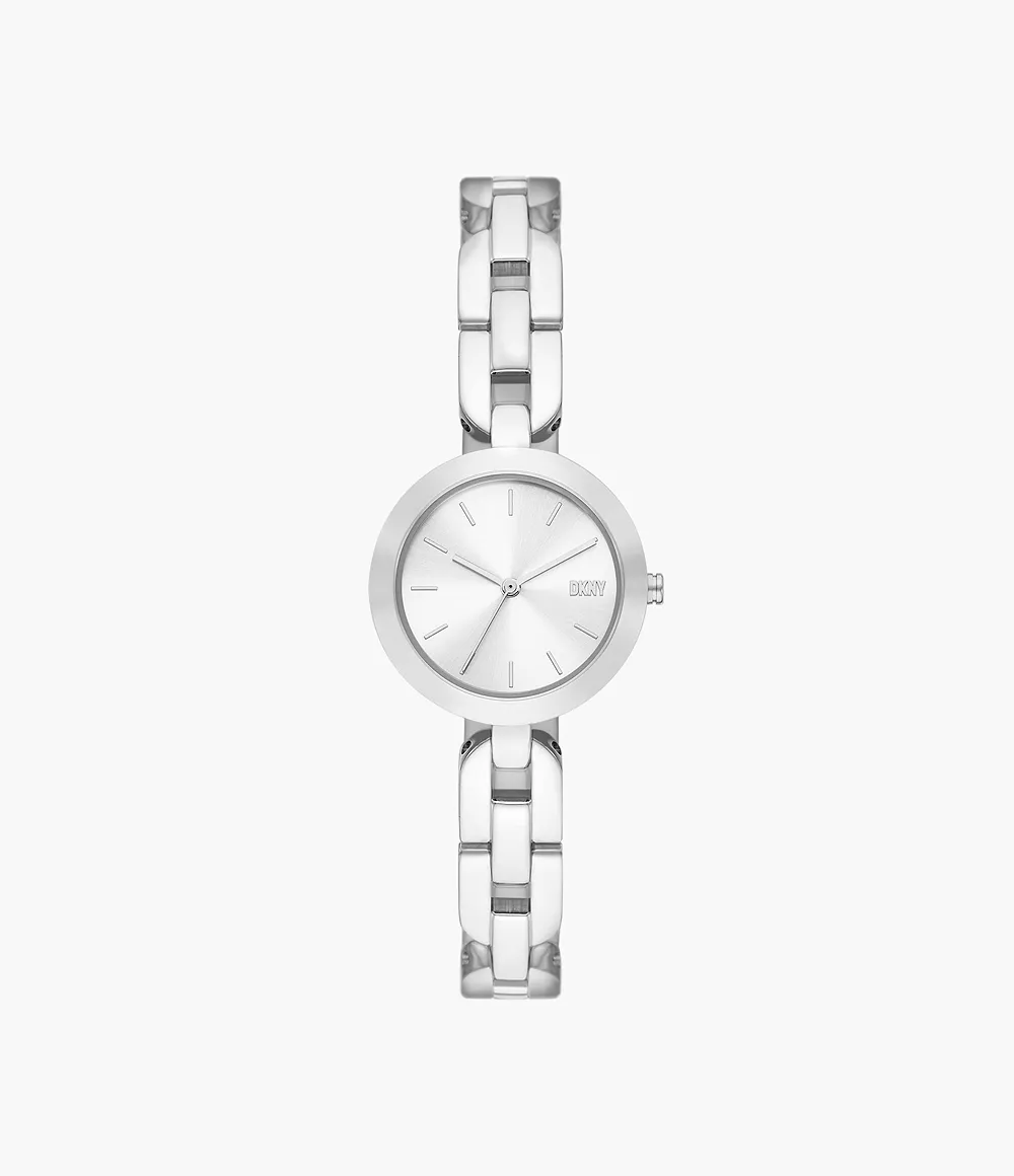 DKNY Women’s DKNY City Link Three-Hand Stainless Steel Watch