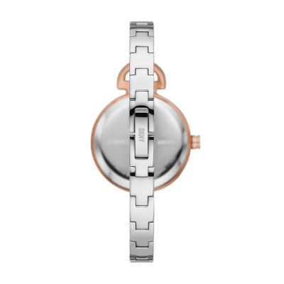 DKNY Uptown D Three Hand Stainless Steel Watch NY6633 Watch