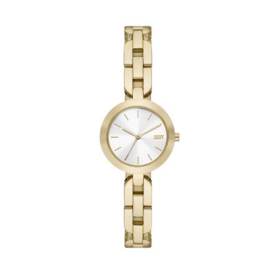 Buy DKNY Soho D Three-Hand Gold-Tone Stainless Steel Women's Watch, NY6651