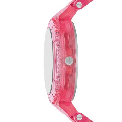 DKNY Chambers Three-Hand Pink Polyurethane Watch - NY6643 - Watch