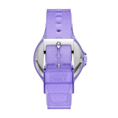 DKNY Chambers Three Hand Purple Polyurethane Watch NY6644