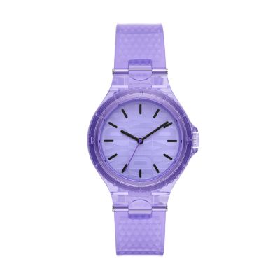 DKNY Chambers Three Hand Purple Polyurethane Watch NY6644