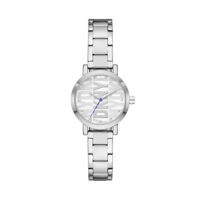 DKNY Women's Soho Three-Hand Stainless Steel Watch - Silver
