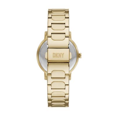 Buy DKNY Soho D Three-Hand Gold-Tone Stainless Steel Women's Watch, NY6651