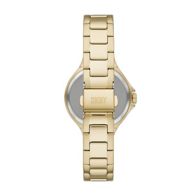 Dkny women's gold on sale watches