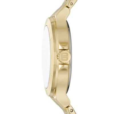 DKNY Chambers Three Hand Gold Tone Stainless Steel Watch NY6655