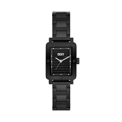 Black stainless discount steel watch women's