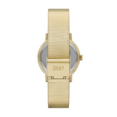 Buy DKNY Soho D Three-Hand Gold-Tone Stainless Steel Women's Watch, NY6651