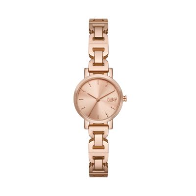 DKNY Women's Tompkins Three-Hand Rose Gold-Tone Watch - NY2210 - Watch  Station