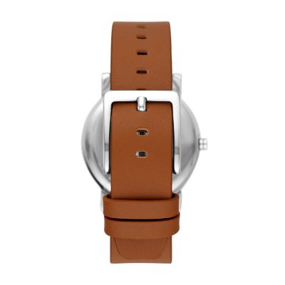 Dkny leather hotsell strap watch