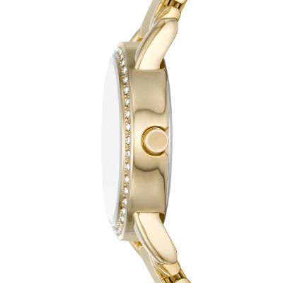 Buy DKNY Soho D Three-Hand Gold-Tone Stainless Steel Women's Watch