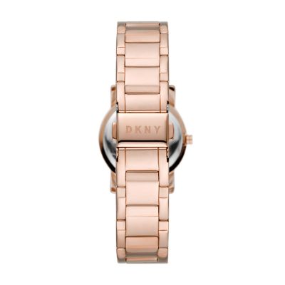 DKNY Women's Tompkins Three-Hand Rose Gold-Tone Watch