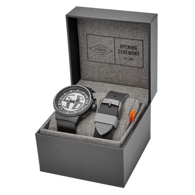 fossil watch with digital seconds