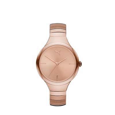 Puma rose gold watch new arrivals