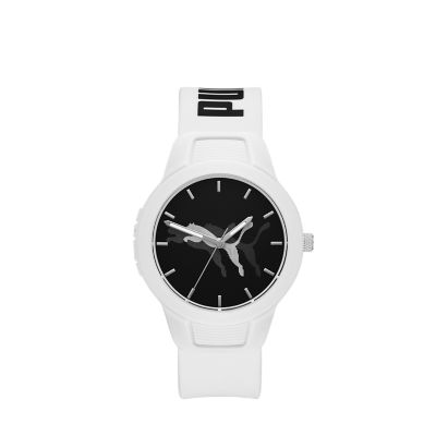 PUMA Reset V2 Three-Hand White Polyurethane Watch - P1048 - Watch