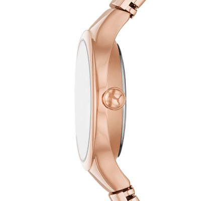 PUMA Mini Contour Three-Hand Rose Gold-Tone Stainless Steel Watch