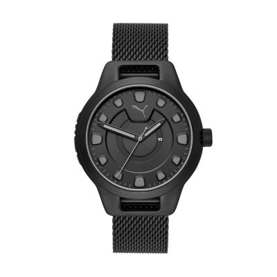 Puma black clearance watch