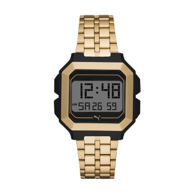 puma gold watch