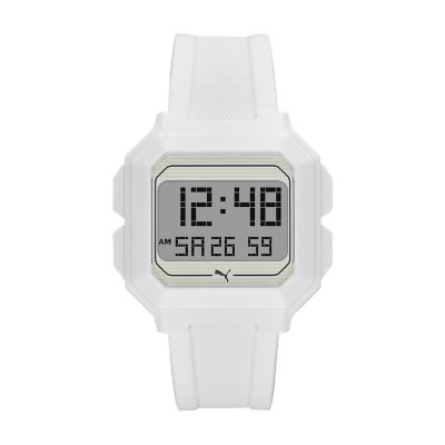 puma watch white