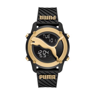 Cat Watch - P5098 Polyurethane Big Digital Watch PUMA - Black Station