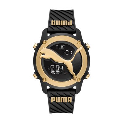 PUMA Big Cat Digital Black Polyurethane Watch