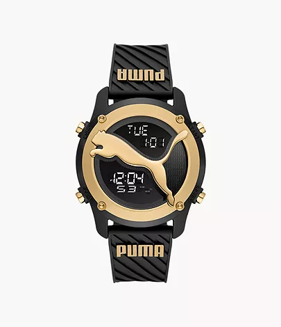 PUMA Big Cat Digital Black Polyurethane Watch - P5098 - Watch Station