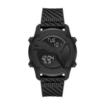 PUMA Big Cat Digital Black Polyurethane Watch - P5098 - Watch