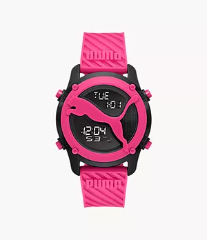 PUMA Big Cat Digital Pink Polyurethane Watch
