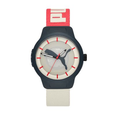 PUMA Reset V2 Station Watch - #tide Nude Watch ocean - Solar-Powered P5103 material®