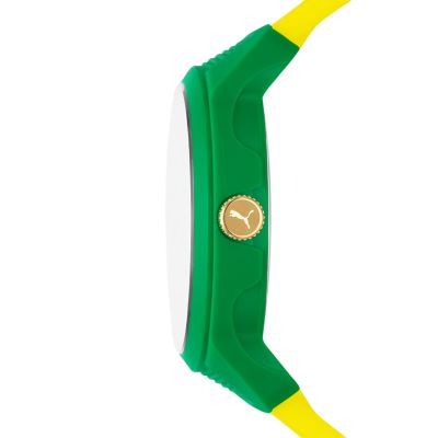 PUMA V2 Three-Hand Yellow Polyurethane P5127 - Watch Station