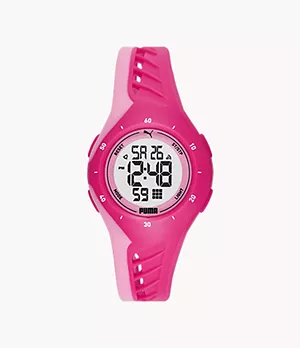 PUMA Digital Pink Polyurethane Watch