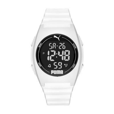 PUMA Digital Blue Station Watch P6013 - Watch Polyurethane 