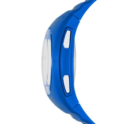 - PUMA Watch Polyurethane P6013 Blue Station Watch Digital -